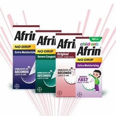 Afrin nasal spray mist dispensing action demonstrates quick, measured dosing