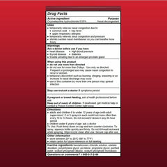Afrin Original Maximum Strength 12 Hour nasal spray box front for quick access