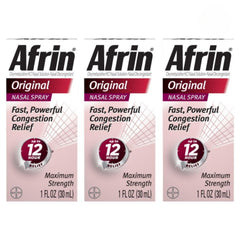 Afrin Original Maximum Strength 12 Hour pump mist bottle for fast congestion relief
