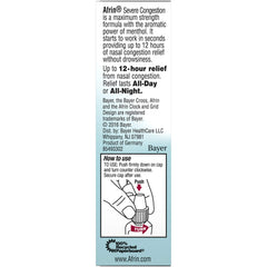 Afrin severe congestion nasal spray maximum-strength formula reduces swelling