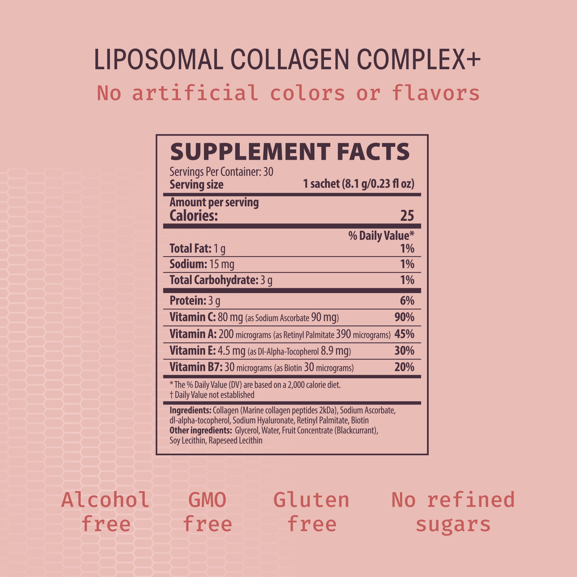 AFT Age Repair liquid collagen shown inside a sachet ready to mix.