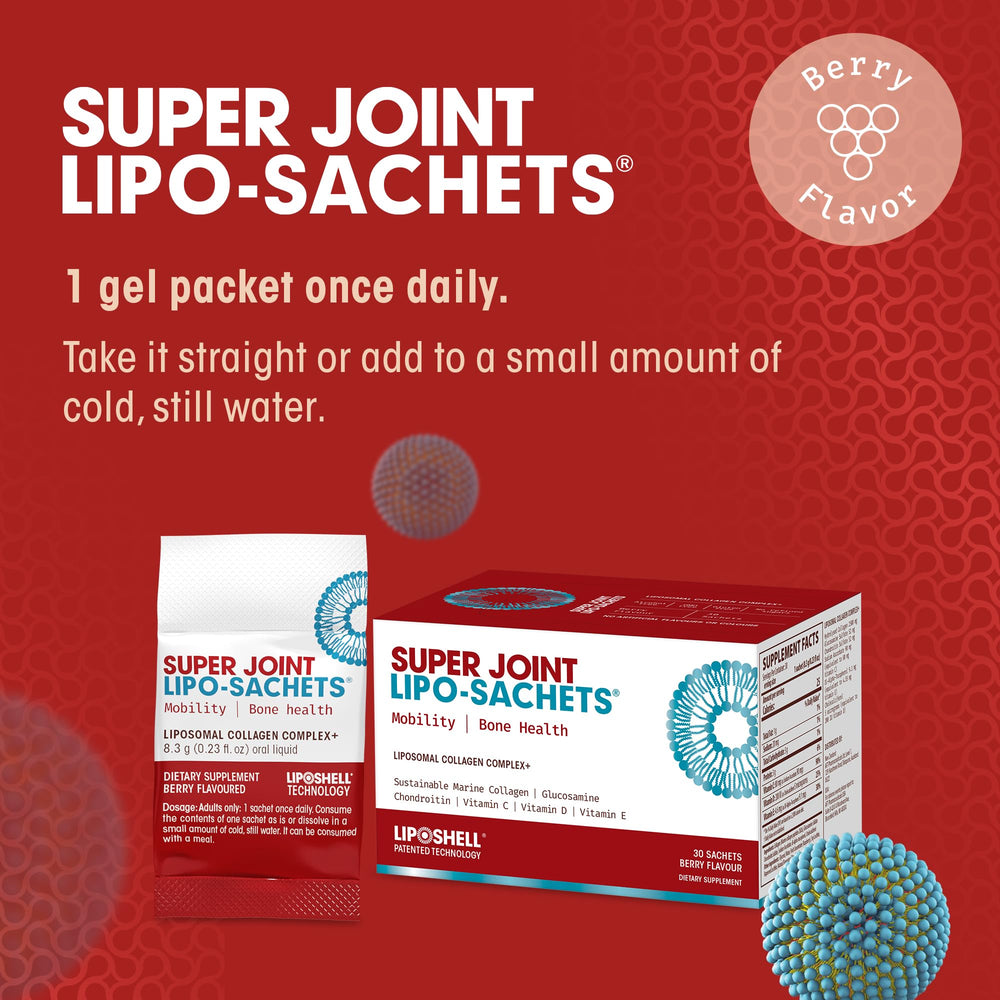 Close-up of liposomal liquid collagen and marine peptides