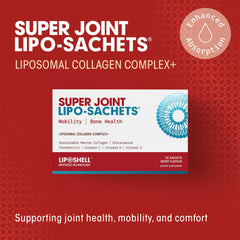 Ingredient label highlights marine collagen peptides with glucosamine and chondroitin