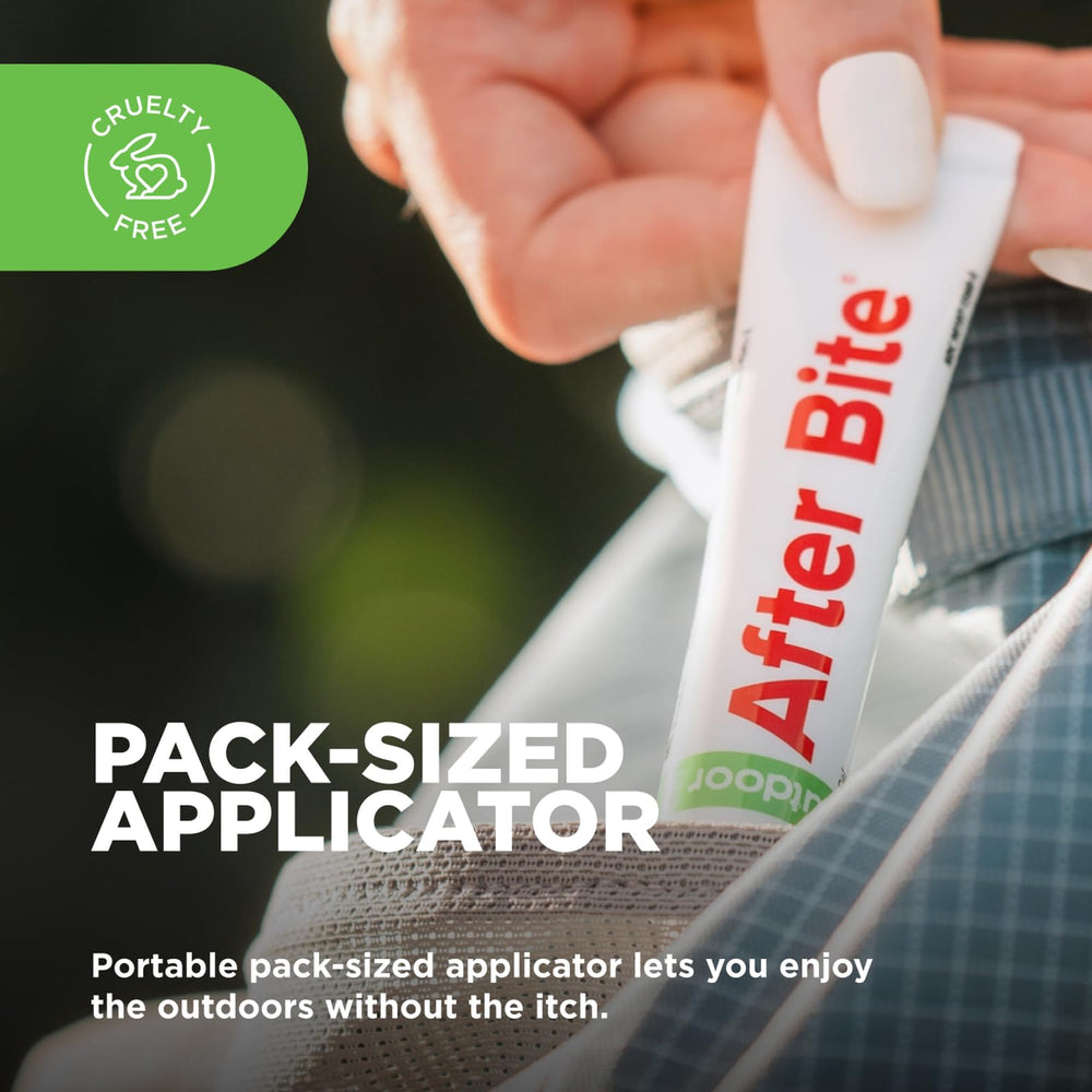 After Bite Outdoor Formula travel-size tube ready for on-the-go itch relief