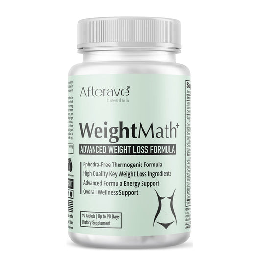 Afterave Essentials WeightMath bottle front showing energy support
