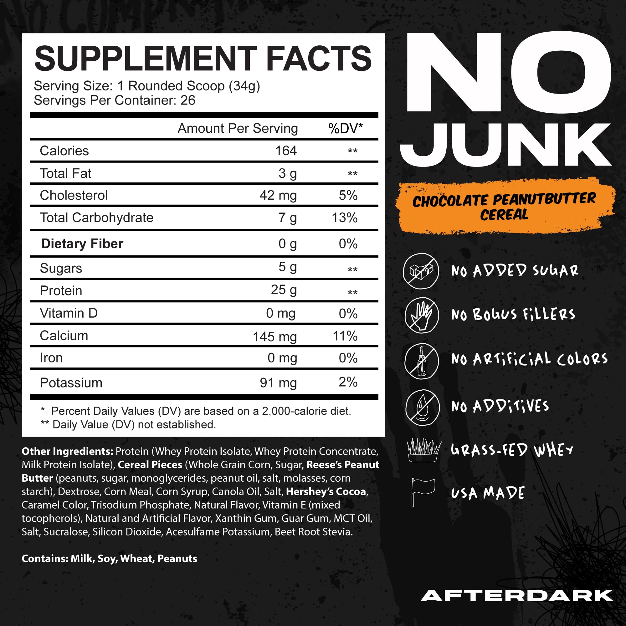 AFTERDARK AfterBites powder dissolves easily in liquid for quick, creamy shakes