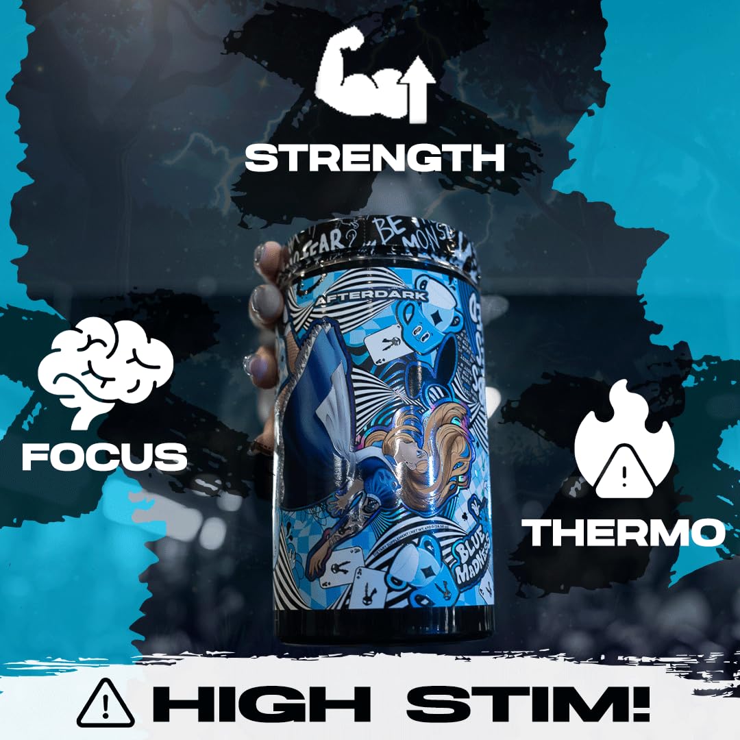 AFTERDARK INHUMAN vegan gluten-free label reinforces clean, allergen-free performance support.