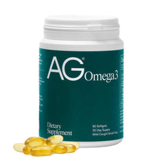 AG1 Omega3 softgels front view for daily heart and brain support