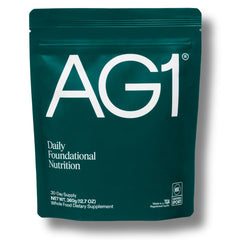 AG1 refill pouch classic formula for convenient daily nutrition on the go.