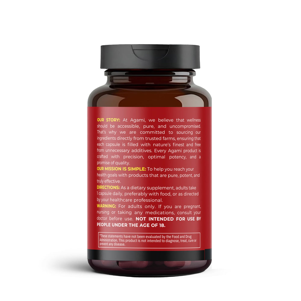 Agami Beet Root Capsules non-GMO stamp for purity and quality
