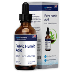AgeImmune Fulvic Humic Acid liquid drops for easy daily trace minerals