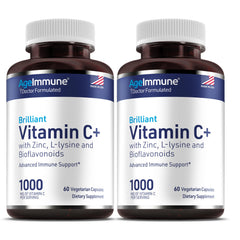 AgeImmune Vitamin C 1000mg complex bottle for daily immune support
