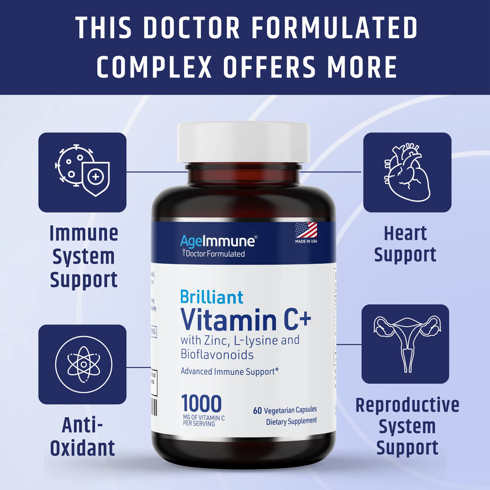 AgeImmune Zinc 12mg capsules for immune system maintenance