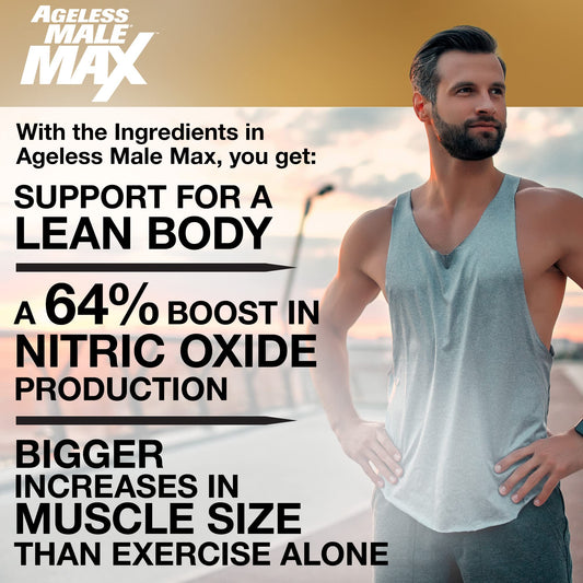 Ageless Male Max chewable tablets for easy daily use during training