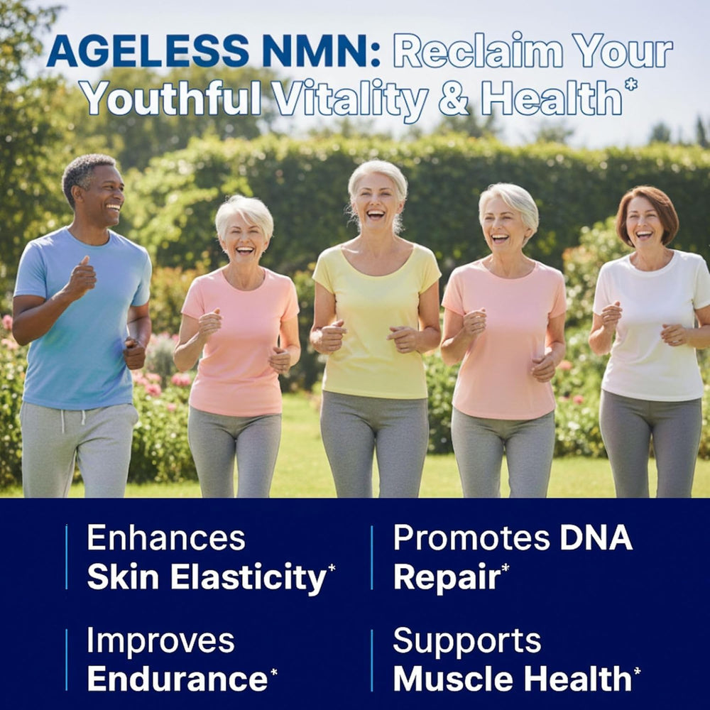 Ageless NMN bottle held in hand for easy access.