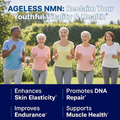 Ageless NMN bottle held in hand for easy access.