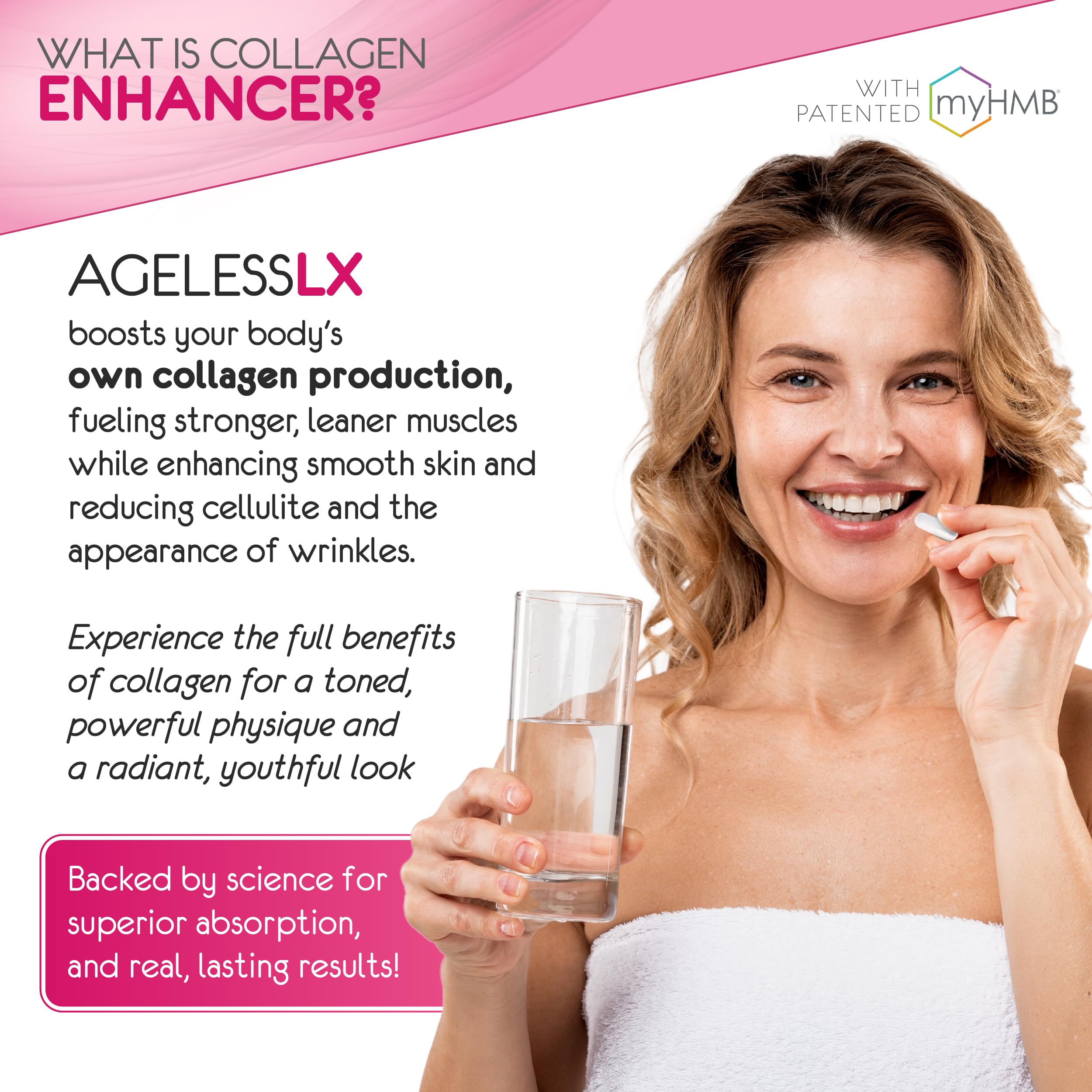 AgelessLX three-month journey packaging invites a gradual wellness routine.
