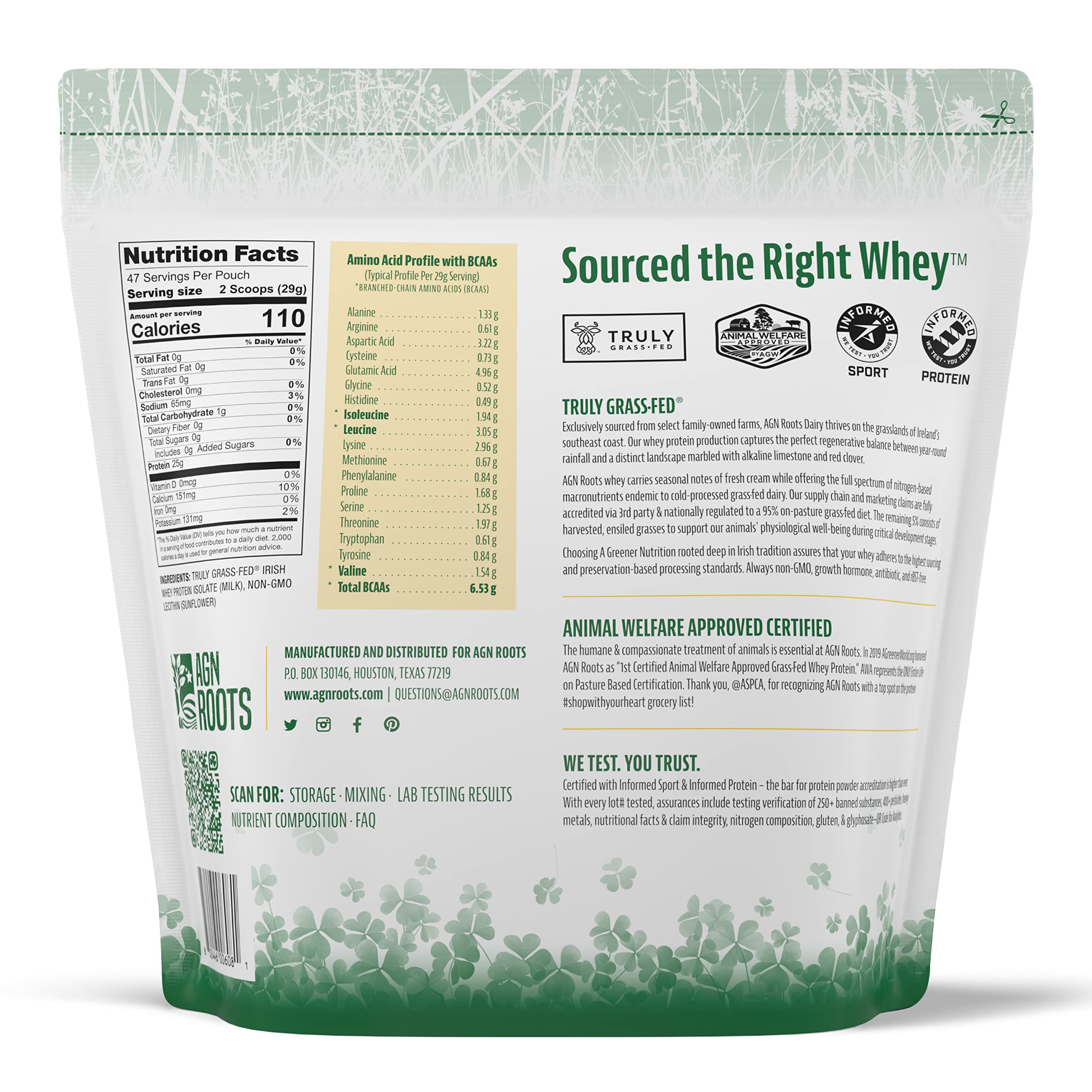 AGN Roots whey scoop in powder for precise post-workout serving.