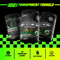 Scoop-dispensing shot of AGNB-0-100 powder for immediate workouts