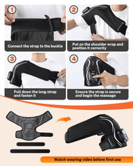 AGPTEK massager with 5000mAh battery offers about three hours of use.