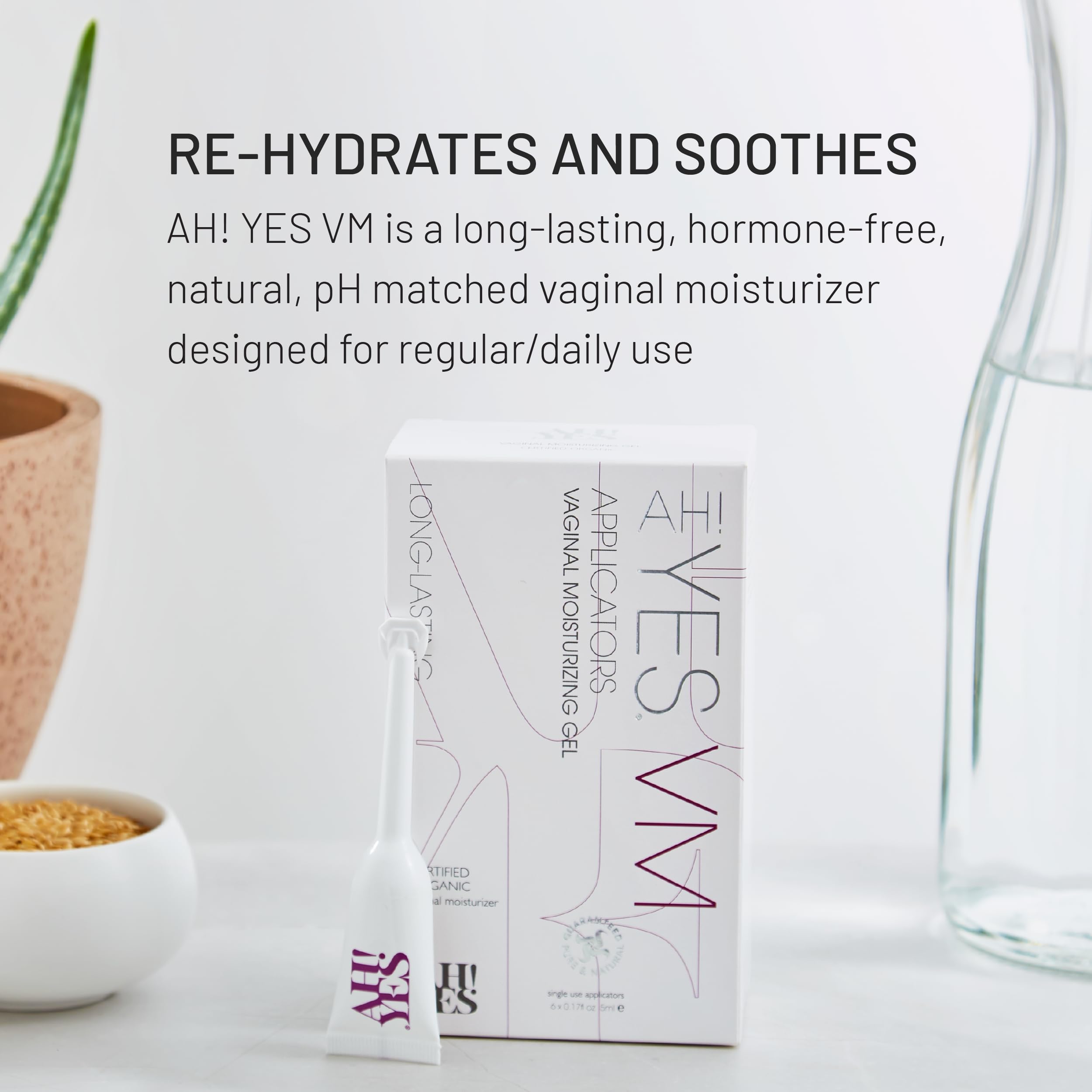 AH! YES VM gel texture close up highlighting smooth fast acting moisture