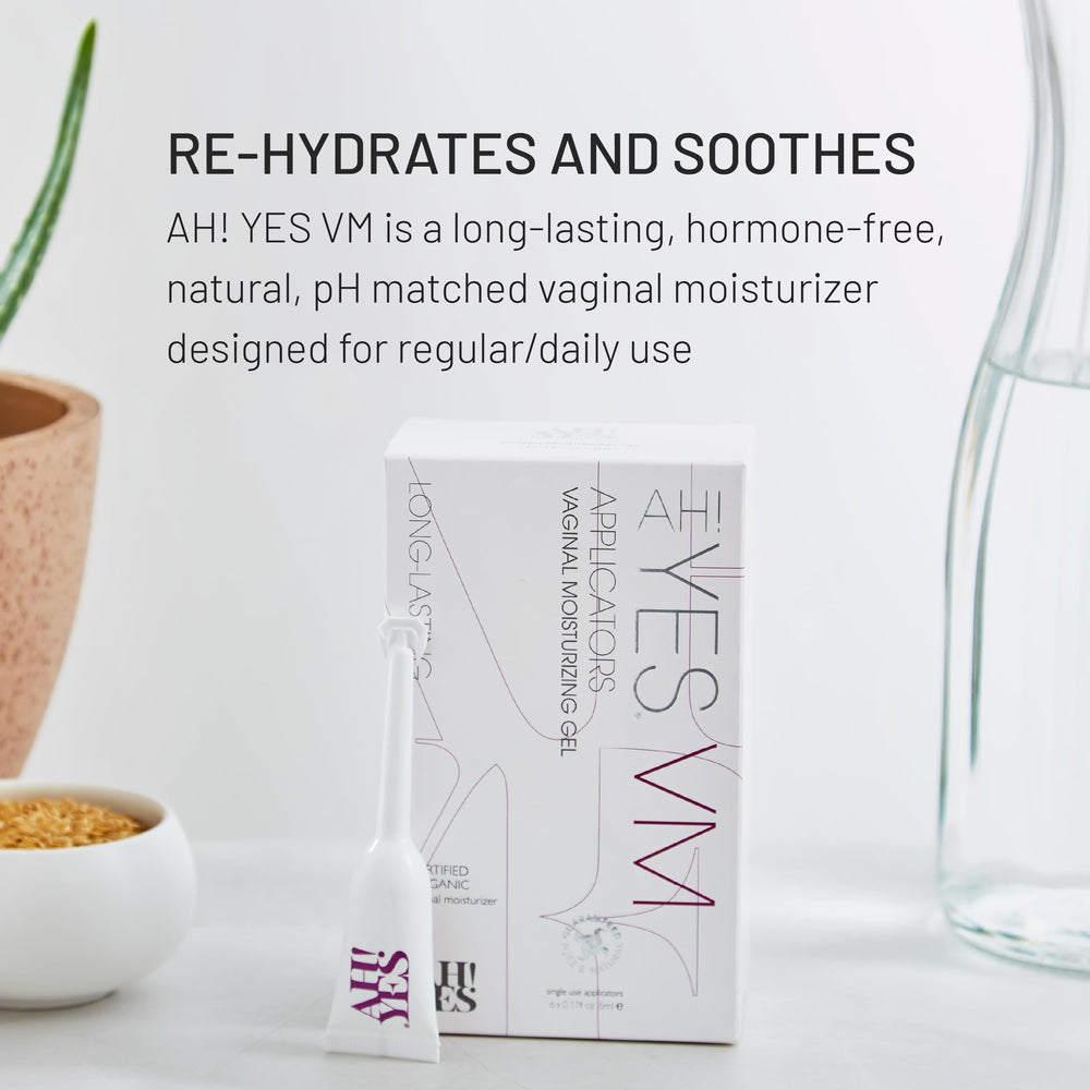 AH! YES VM gel texture close up highlighting smooth fast acting moisture