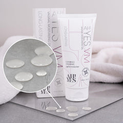 AH! YES VM gel texture visible indicating long-lasting hydration.