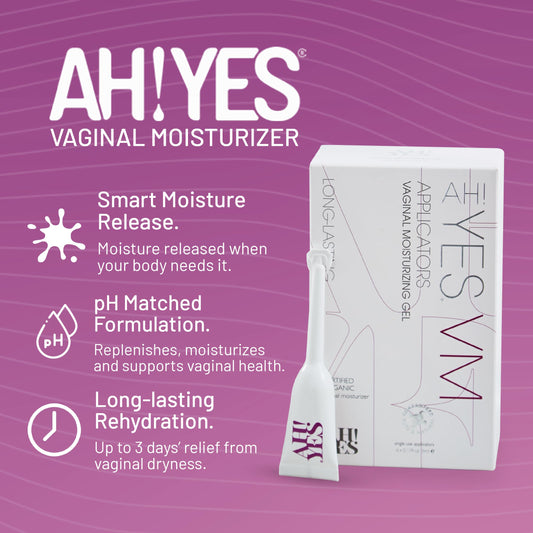 AH! YES VM single use applicator for discreet hygienic vaginal moisturizing
