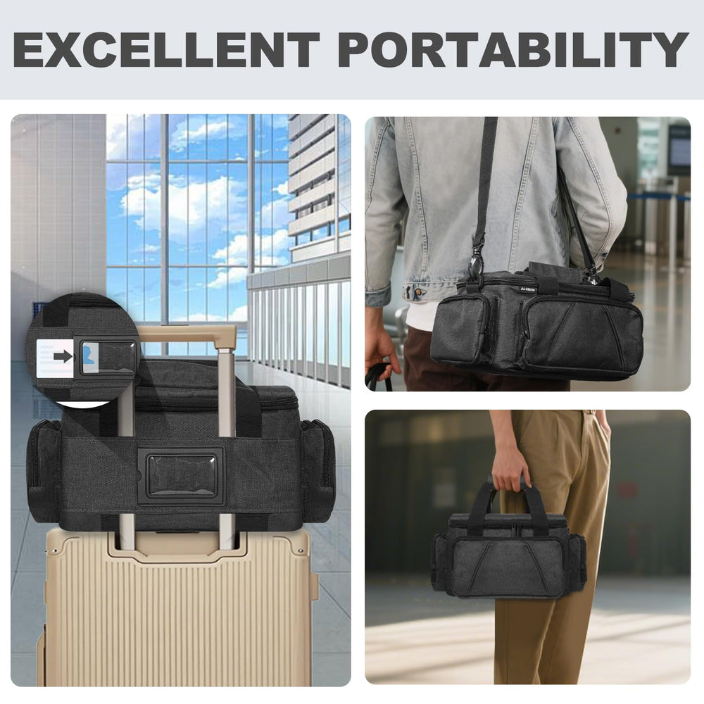 AHIBIO CPAP travel bag thick foam padding protects from bumps and scratches