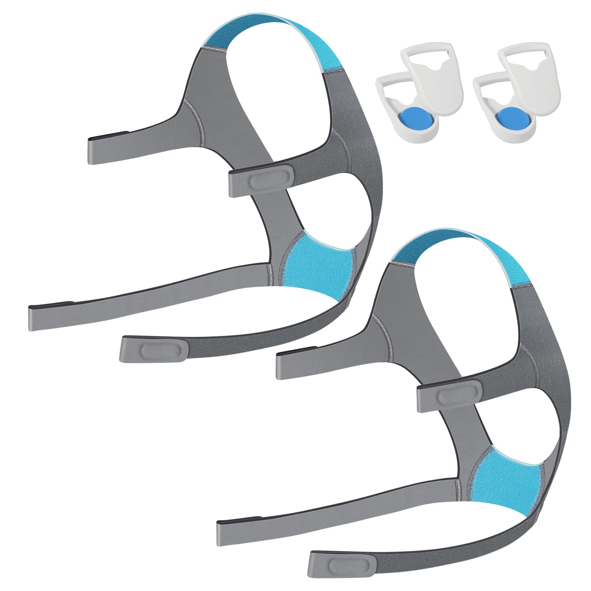 AHIYIYI AirFit/AirTouch F20 headgear strap 2-pack close-up for secure, comfortable wear