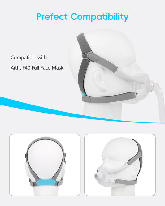 AHIYIYI headgear features soft elastic fabric for gentle, comfortable contact