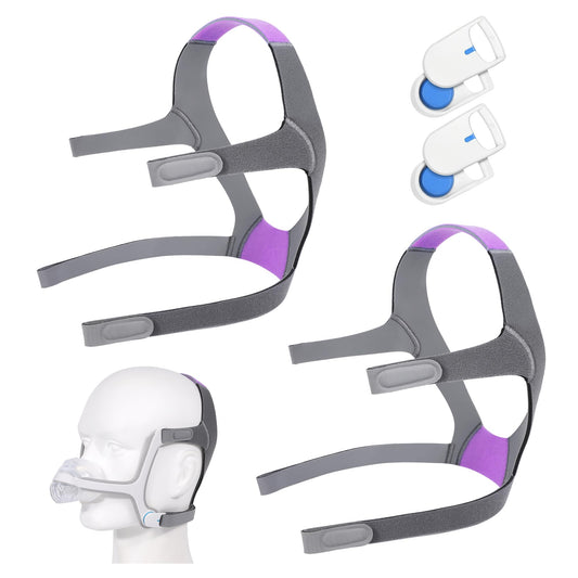 AHIYIYI N20 headgear purple front view for a comfortable fit