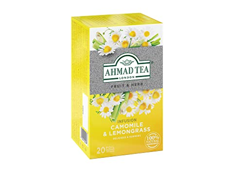 Packaged Ahmad Tea Camomile & Lemongrass six-box set