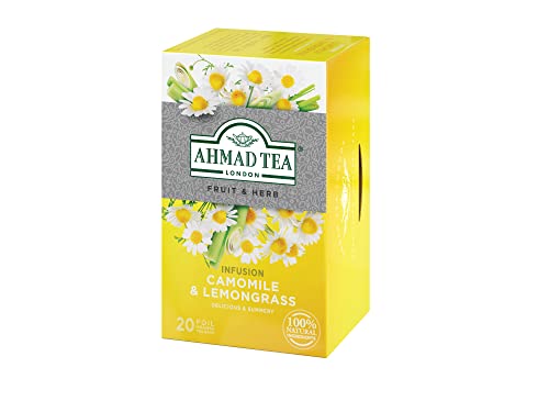 Relaxing moment with Ahmad Tea Camomile & Lemongrass infusion