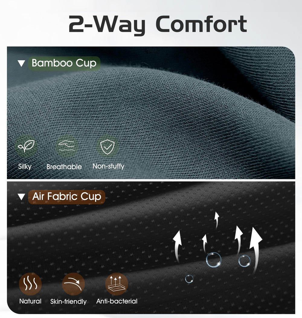AHUIARGY 3D contour design reduces eye pressure for side sleepers.
