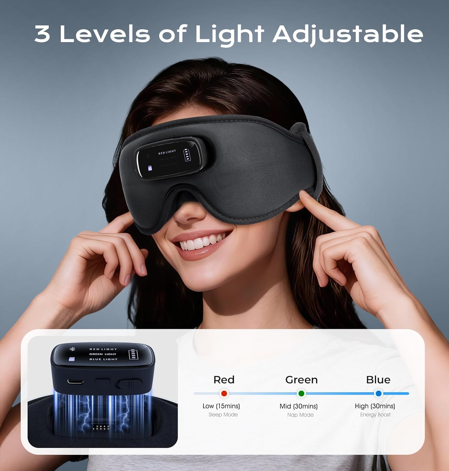 AHUIARGY Sleep Mask 3D design contours for comfortable night wear