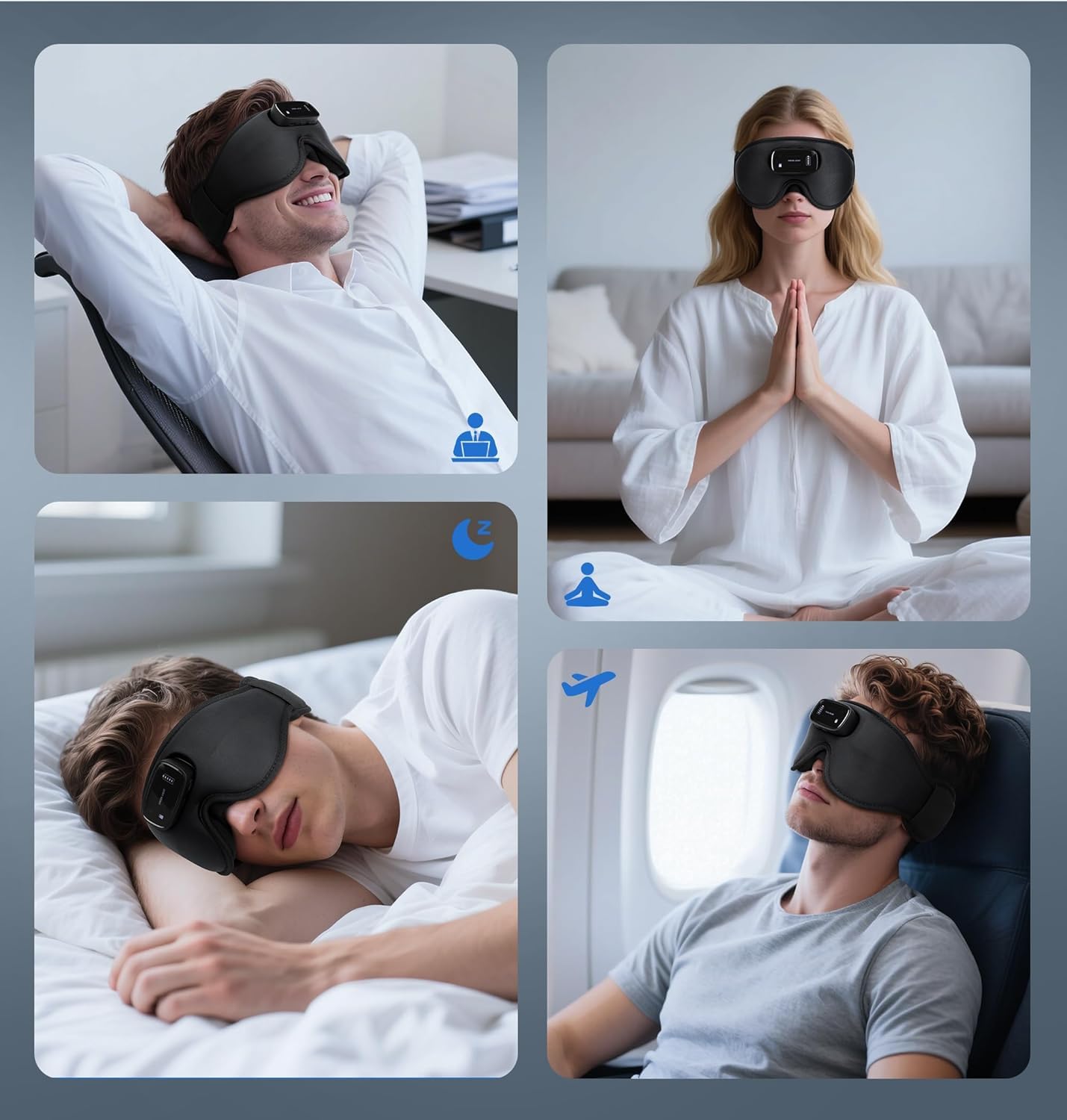 AHUIARGY Sleep Mask battery life up to 15 hours