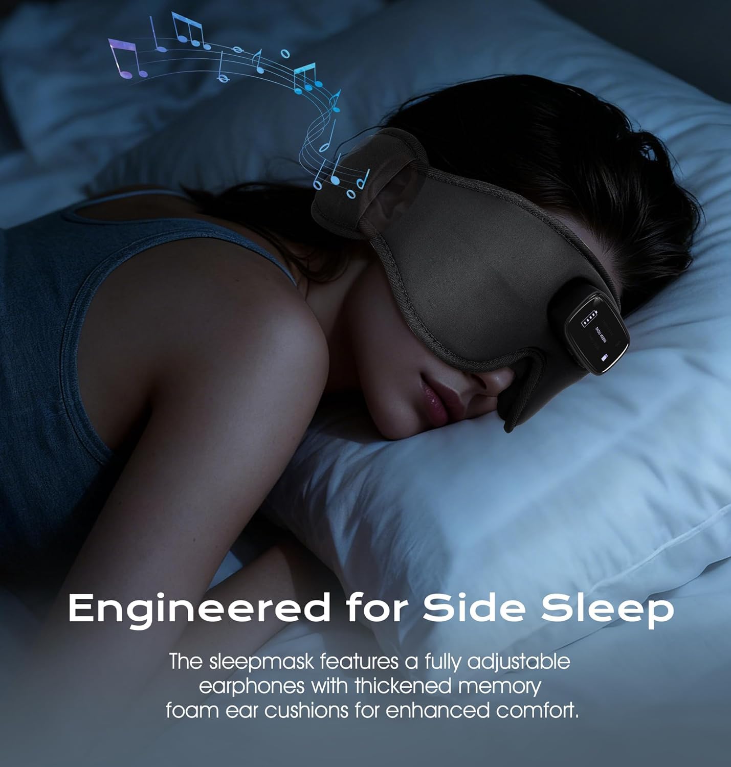 AHUIARGY Sleep Mask light modes help relax eyes before sleep