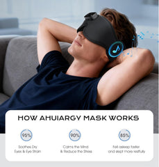 AHUIARGY Sleep Mask memory foam cushions reduce pressure and enhance comfort