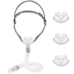 AIBUTI nasal pillow mask frame with 360° elbow for flexible sleep adjustments.