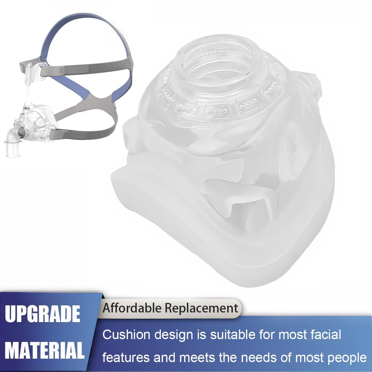 Premium silicone nasal cushion from AICANMOU offers skin-friendly comfort for nightly use.