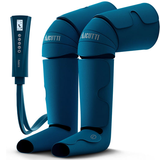 AICUTTI foot and leg massager with remote control for easy operation.