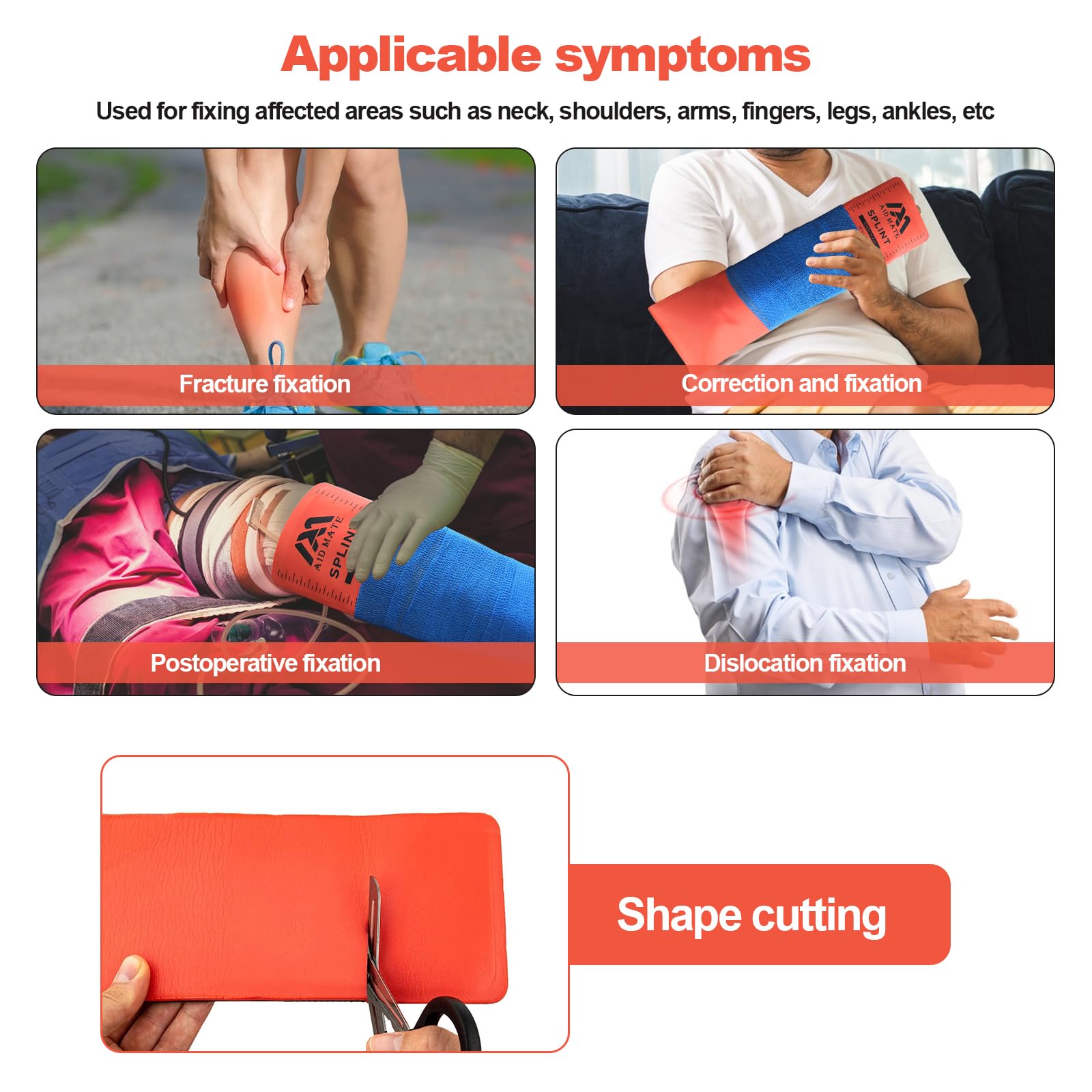 AID MATE storage pouch keeping the complete splint kit organized