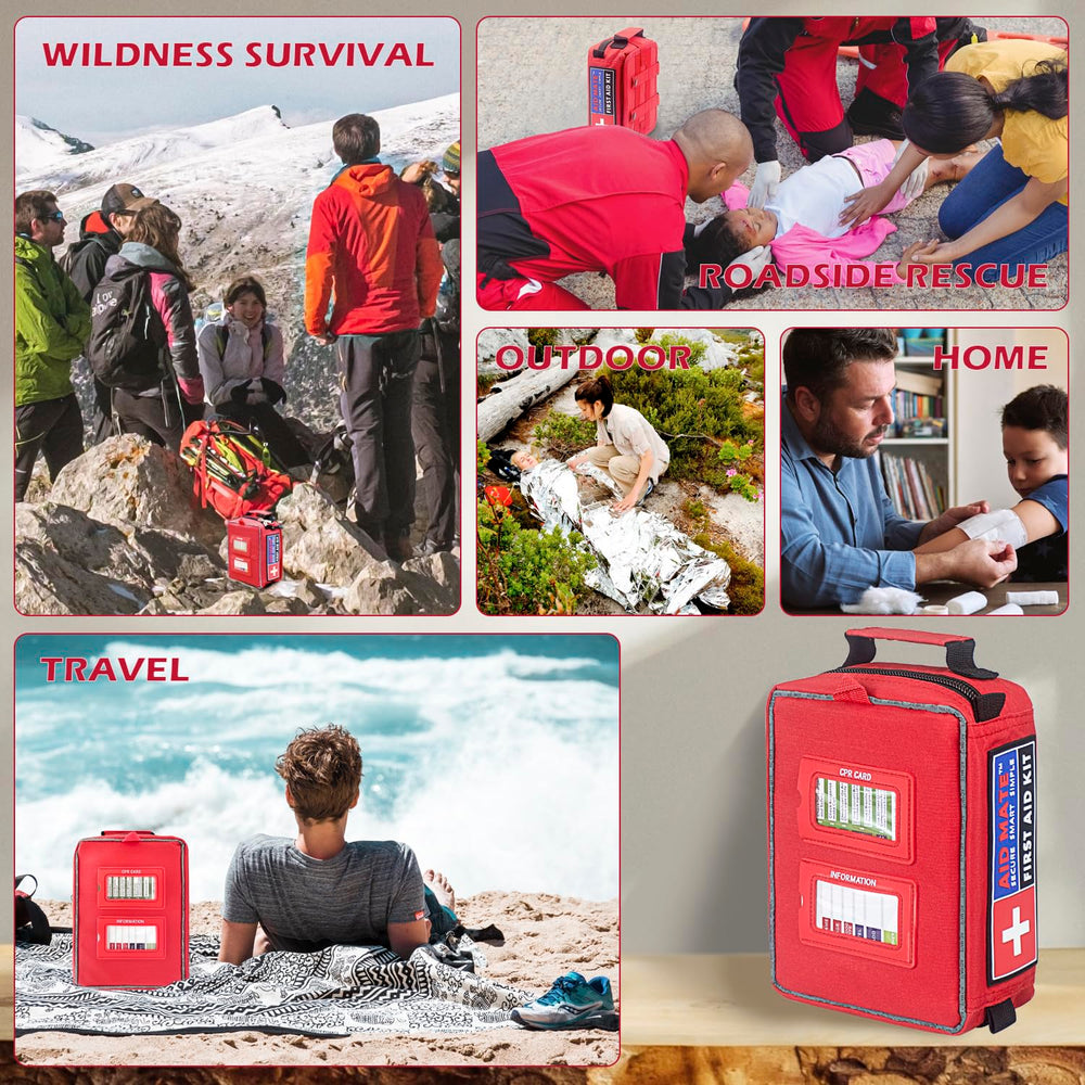 AID MATE Pro travel-ready layout supports quick access in cars.
