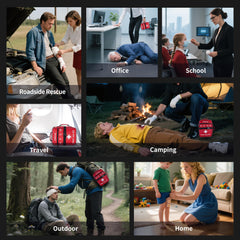 Aidehelp car and home readiness kit shown for versatile travel safety.