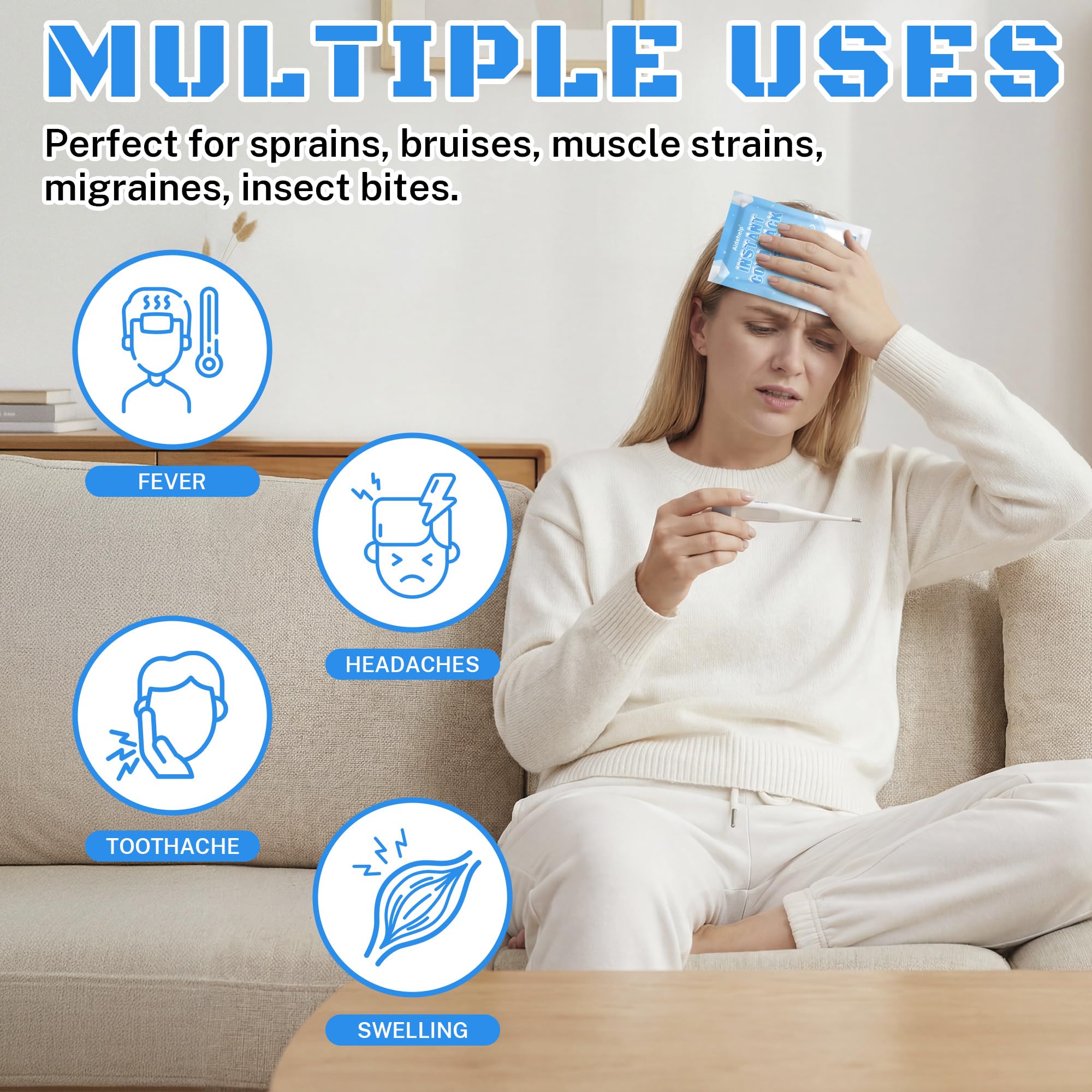 Single-use cold pack conforms to body contours for comfort