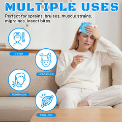 Single-use cold pack conforms to body contours for comfort