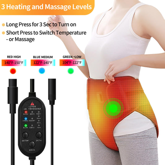 AIELEPH Period Heating Pad lower back massage targets tension and menstrual discomfort.