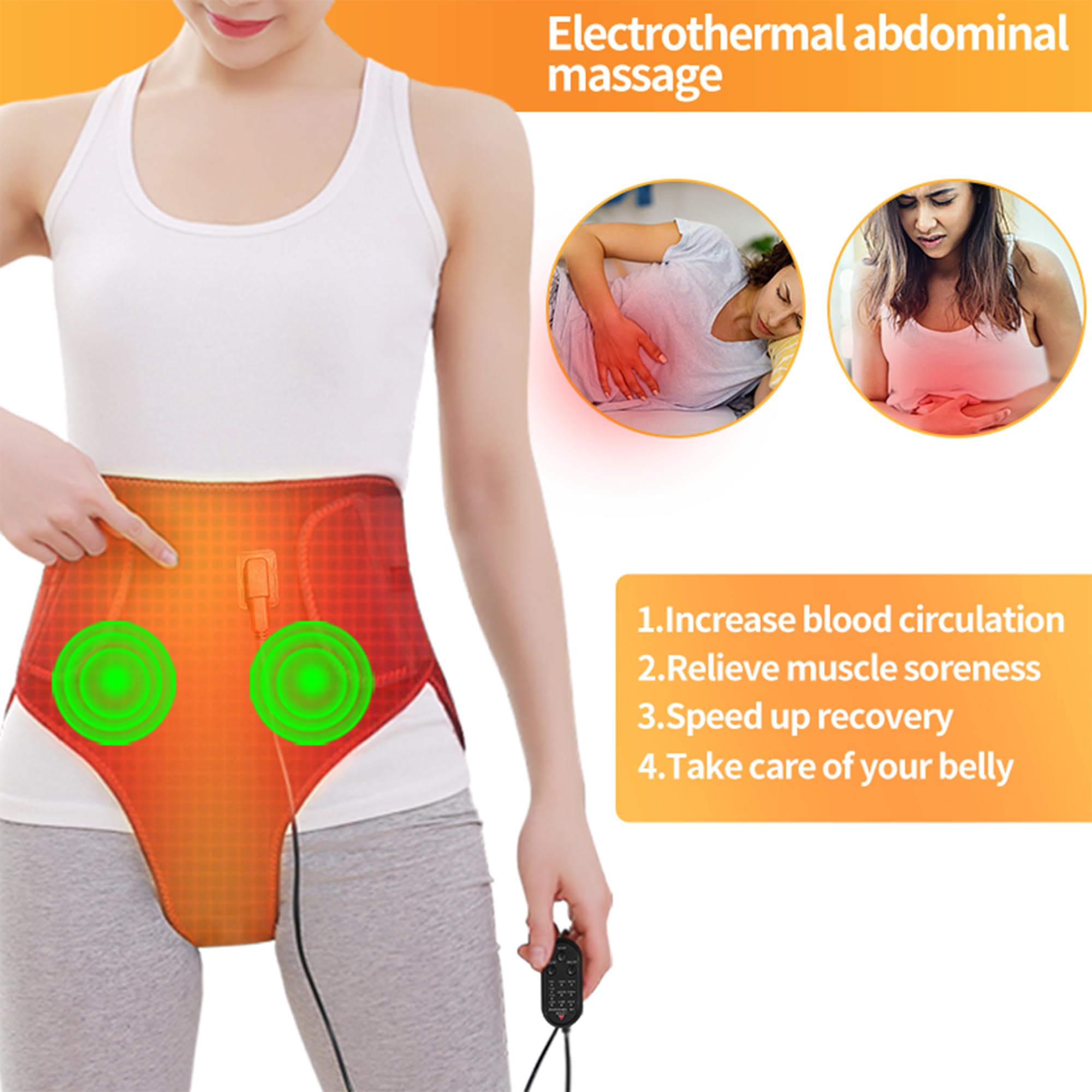 AIELEPH Period Heating Pad three modes ensure customizable warmth and vibration.