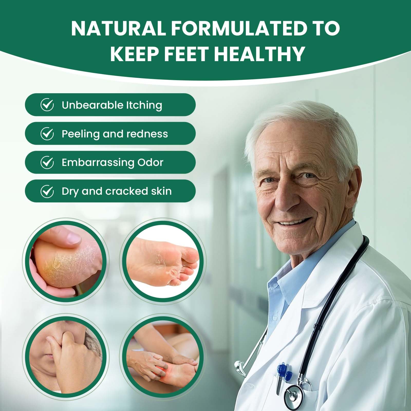 AIFUFAND 7 Days Ginger Foot Spray bottle in hand for travel-friendly freshness